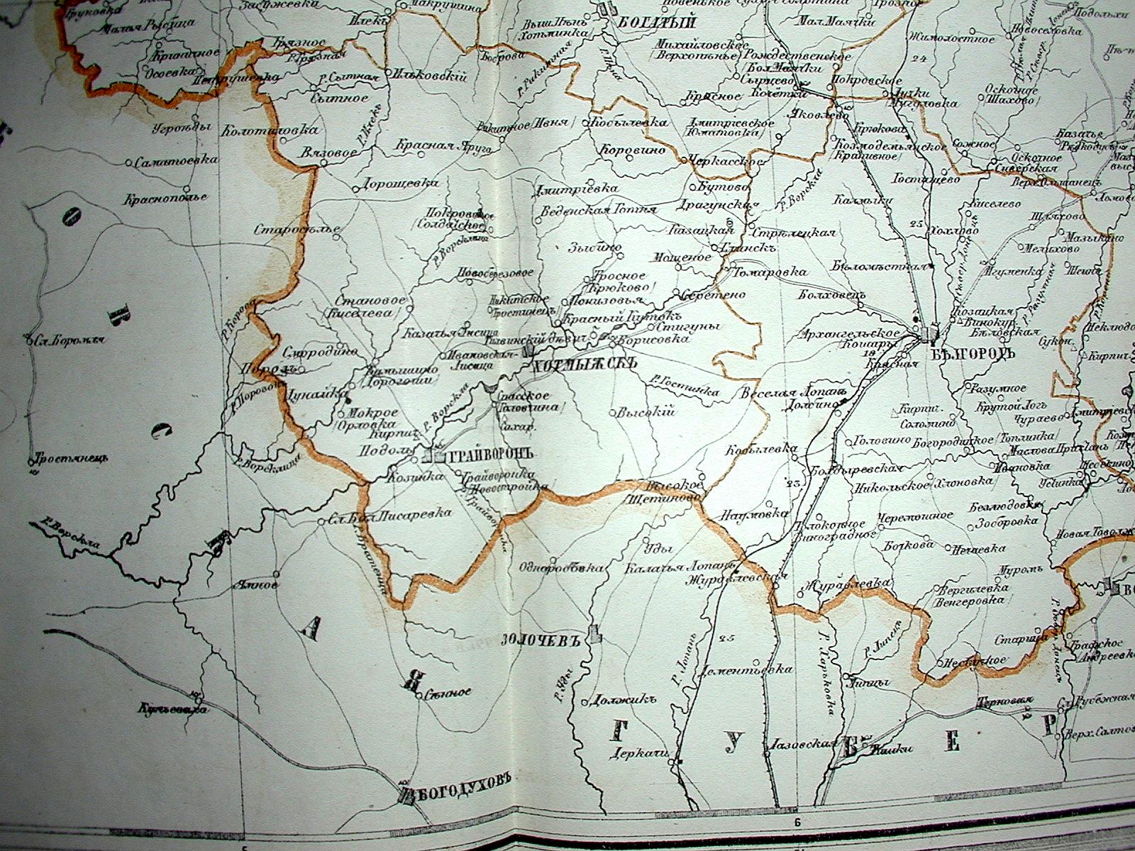 Грайворонский округ белгородской области на карте
